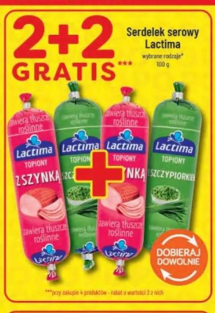 Serdelek serowy z szynką Lactima +1 wariant