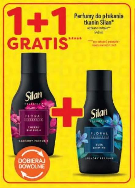 Perfumy do płukania tkanin Silan Selection Floral Essences Cherry Blossom +1 wariant