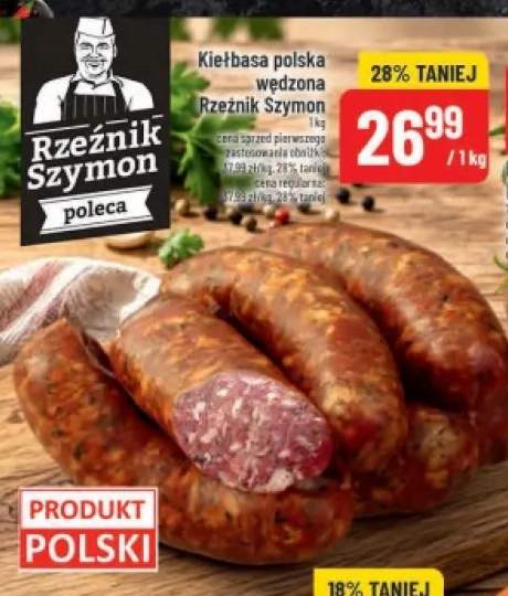 Kiełbasa polska wędzona Rzeźnik Szymon