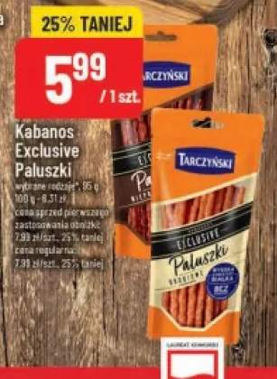 Kabanos Exclusive Paluszki drobiowe Tarczyński +1 wariant