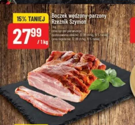Boczek wędzony-parzony Rzeźnik Szymon