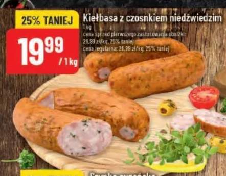 Kiełbasa z czosnkiem niedźwiedzim