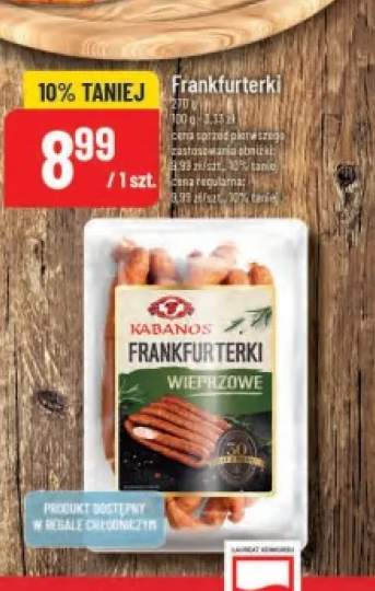 Frankfurterki Kabanos