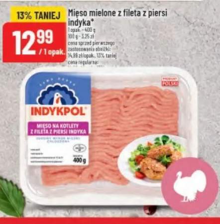 Mięso mielone z fileta z piersi indyka Indykpol