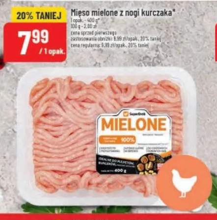 Mięso mielone z nogi kurczaka SuperDrob