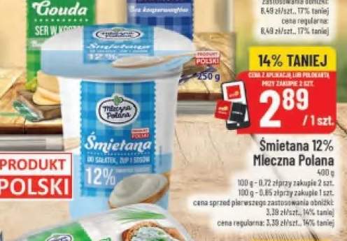 Śmietana Mleczna Polana 12%