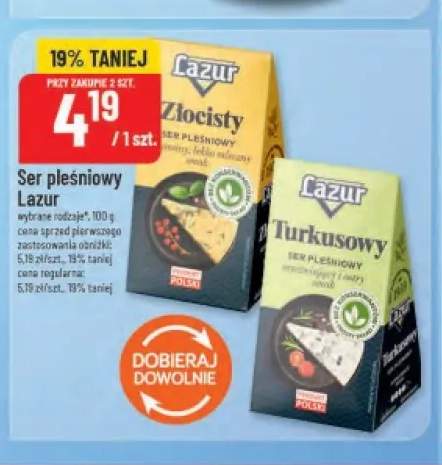 Ser pleśniowy Lazur Turkusowy +1 wariant