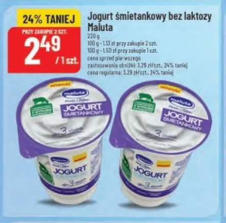 Jogurt śmietankowy bez laktozy Maluta