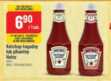 Ketchup łagodny Heinz +1 wariant