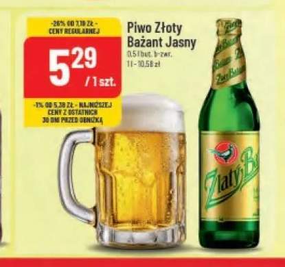 Piwo Złoty Bażant Jasny