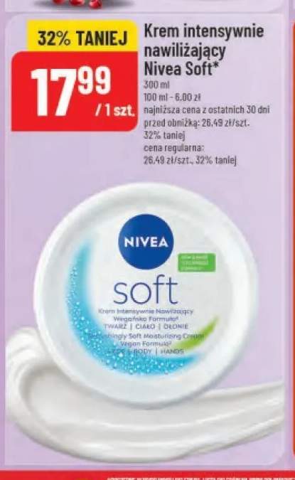 Krem intensywnie nawilżający Nivea Soft