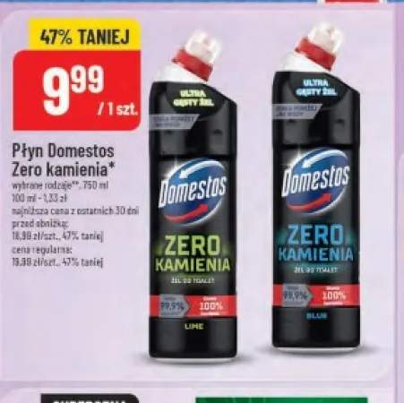 Płyn Domestos Zero kamienia Lime +1 wariant