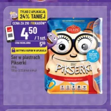 Ser w plastrach Pikserki Sierpc
