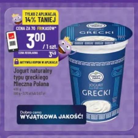 Jogurt naturalny typu greckiego Mleczna Polana