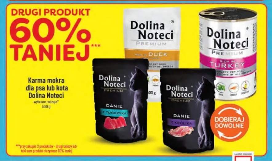 Karma mokra dla kota Danie z tuńczyka Dolina Noteci Premium +3 warianty
