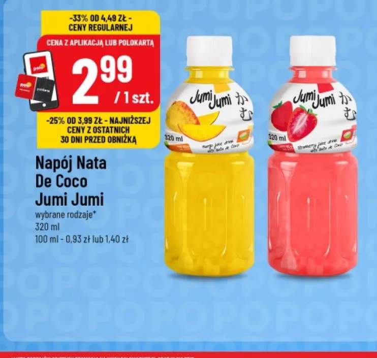 Napój Nata De Coco Jumi Jumi mango +1 wariant