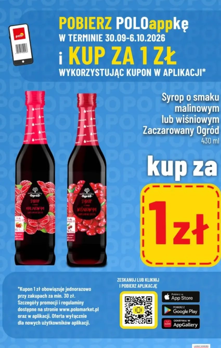Syrop o smaku wiśniowym Zaczarowany Ogród +1 wariant
