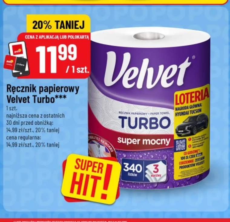 Ręcznik papierowy Velvet Turbo