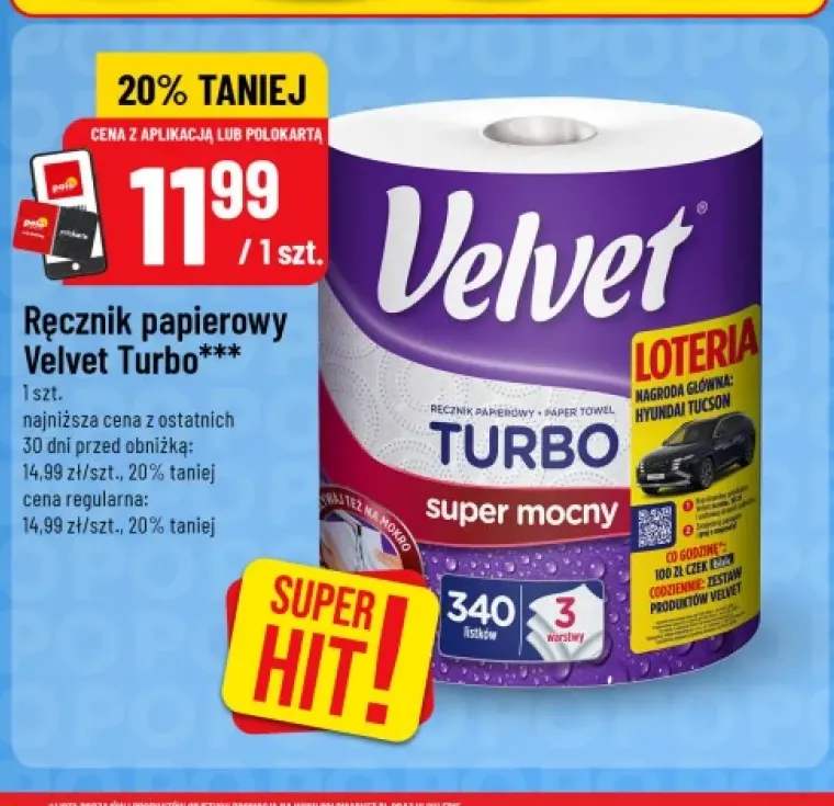 Ręcznik papierowy Velvet Turbo