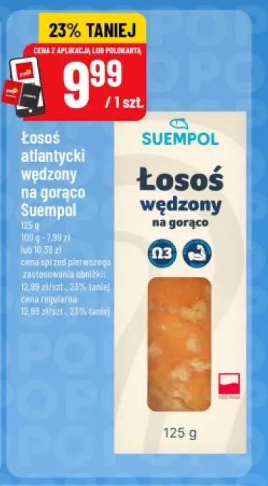 Łosoś atlantycki wędzony na gorąco Suempol