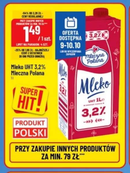 Mleko UHT Mleczna Polana 3,2%