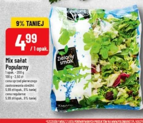 Mix sałat Popularny Zielony Smak