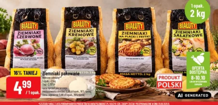 Ziemniaki kremowe Białuty +3 warianty