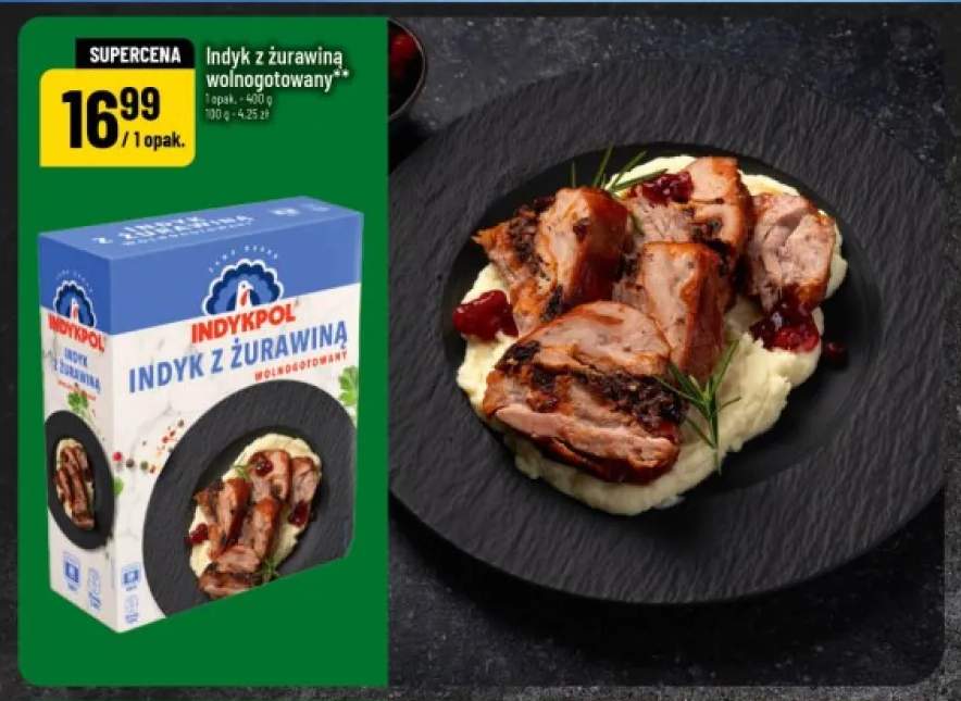 Indyk z żurawiną wolnogotowany Indykpol