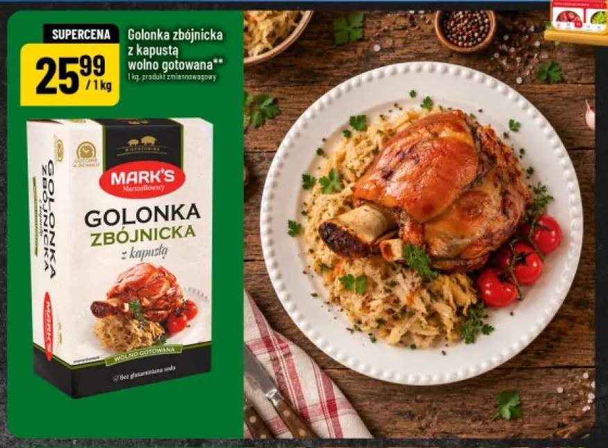 Golonka zbójnicka z kapustą wolno gotowana Mark's
