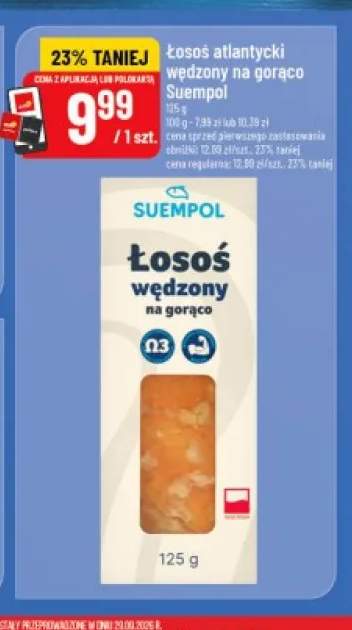 Łosoś atlantycki wędzony na gorąco Suempol