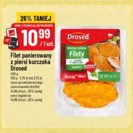 Filet panierowany z piersi kurczaka Drosed