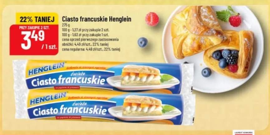 Ciasto francuskie Henglein