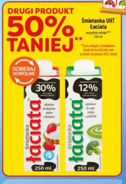 Śmietanka UHT Łaciata 12% +1 wariant