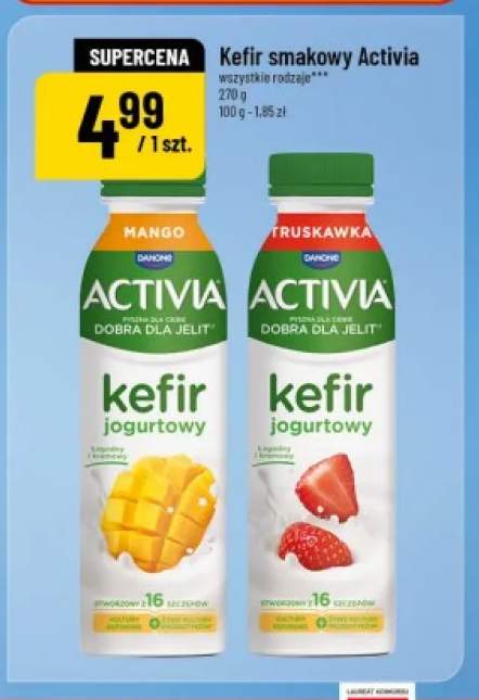 Kefir smakowy mango Activia +1 wariant