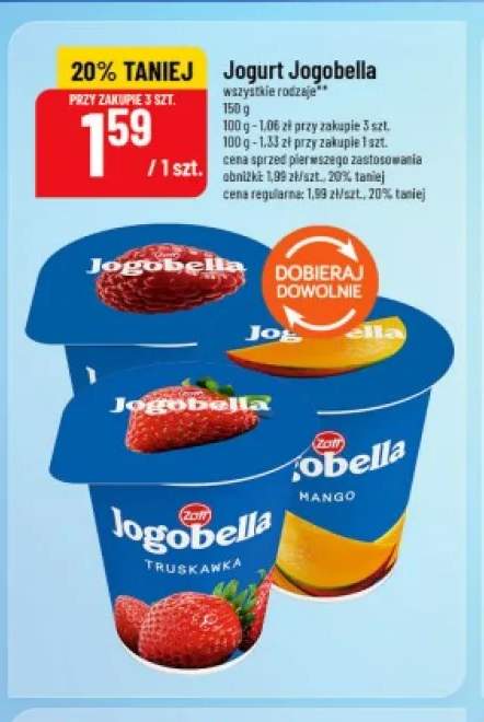 Jogurt Jogobella mango Zott +3 warianty