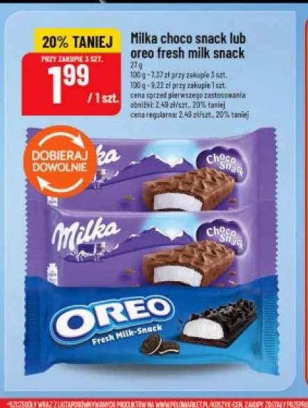 Oreo Fresh Milk Snack +1 wariant