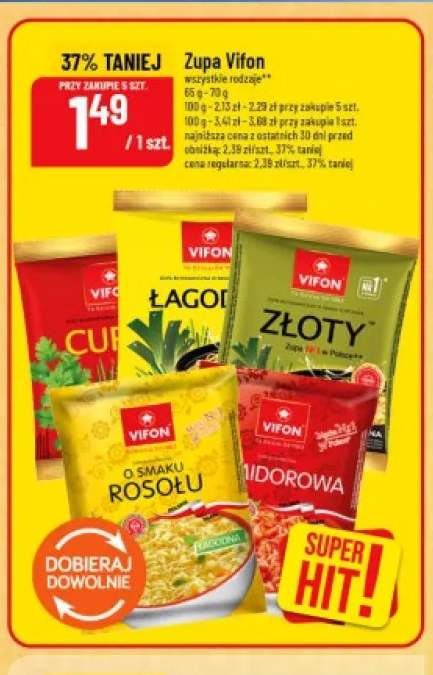 Zupa Vifon curry +4 warianty