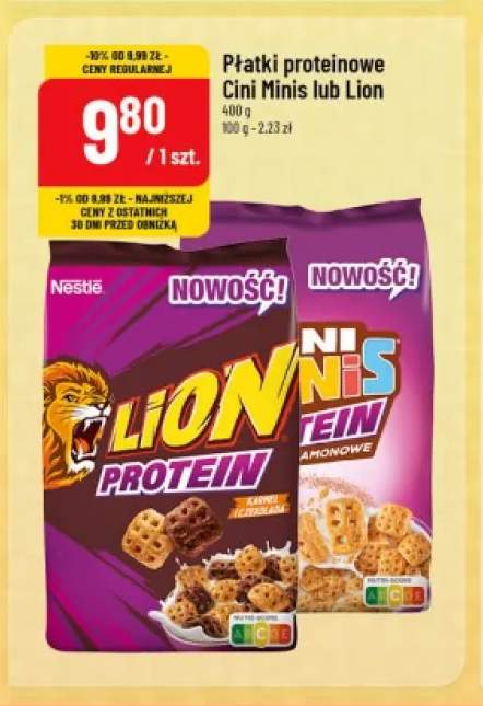 Płatki proteinowe Cini Minis Nestlé +1 wariant