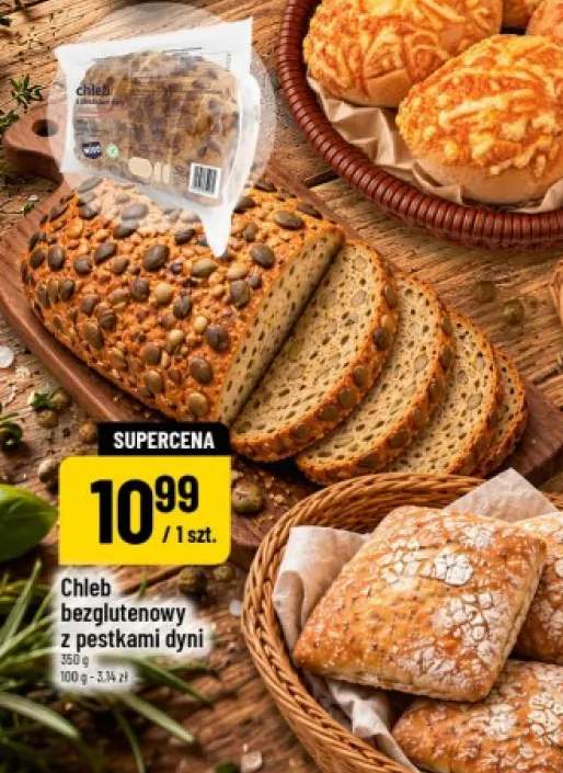 Chleb bezglutenowy z pestkami dyni