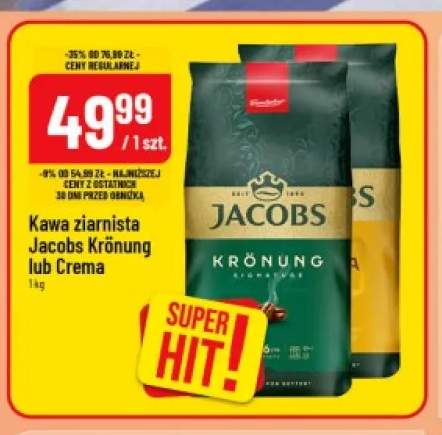 Kawa ziarnista Jacobs Crema +1 wariant