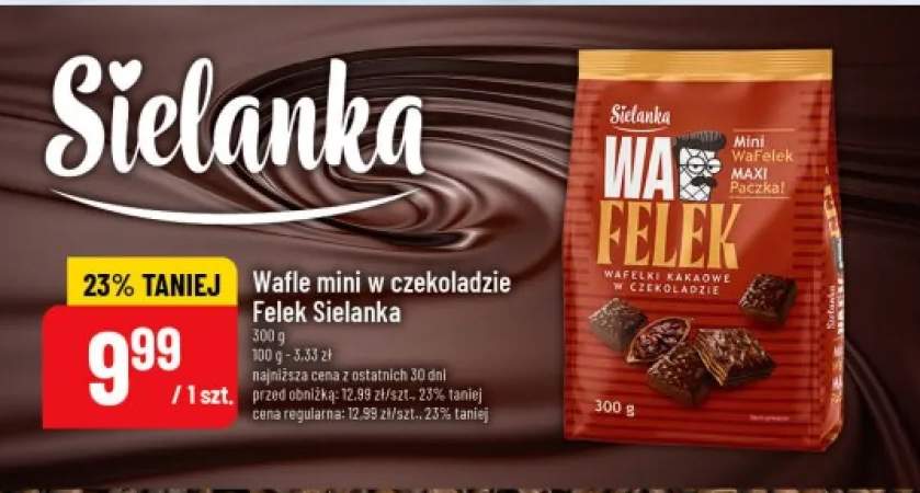 Wafle mini w czekoladzie Felek Sielanka