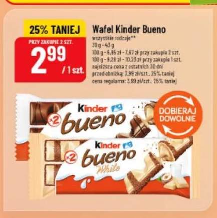 Wafel Kinder Bueno +1 wariant