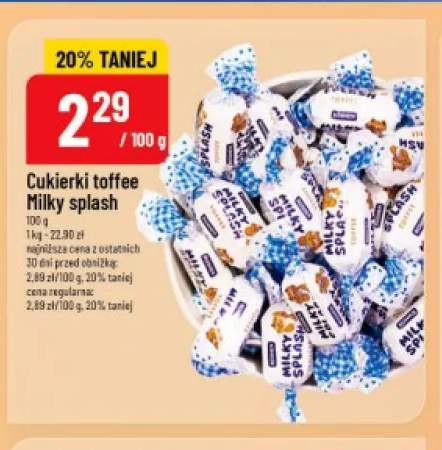 Cukierki toffee Milky Splash