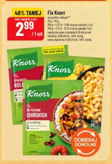 Fix do potraw chińskich Knorr +2 warianty