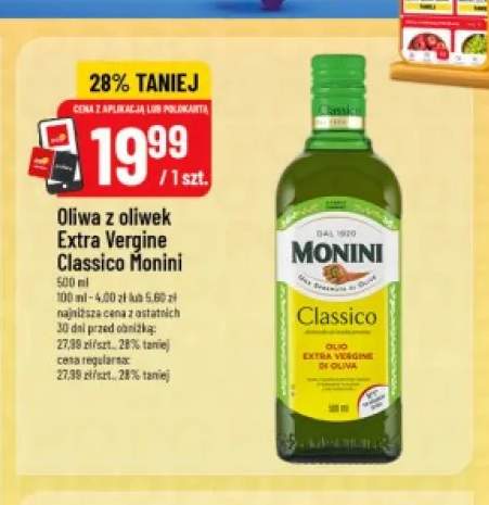 Oliwa z oliwek Extra Vergine Classico Monini