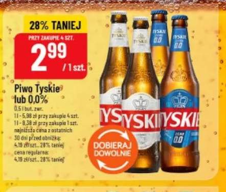 Piwo Tyskie Gronie +1 wariant
