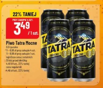 Piwo Tatra Mocne