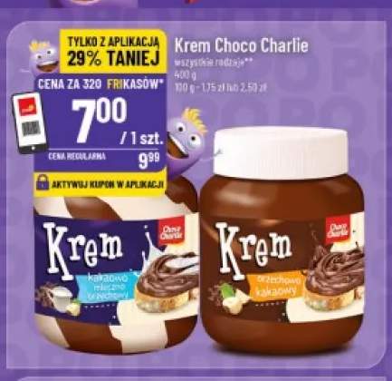 Krem kakaowo-mleczno-orzechowy Choco Charlie +1 wariant