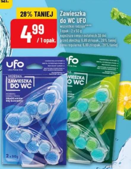 Zawieszka do WC UFO morska 2-pak +1 wariant