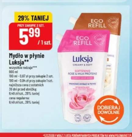 Mydło w płynie Luksja